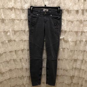 PAIGE Grey Pants with Zipper Details Size 24
